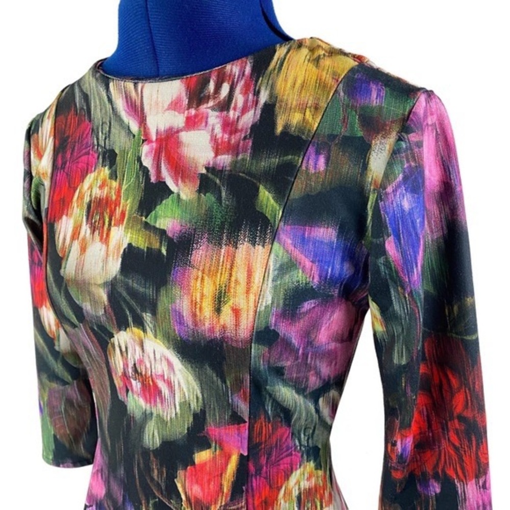 ZARA Trafaluc Collection Women's 3/4 Sleeve Floral Mini Dress- Size Small